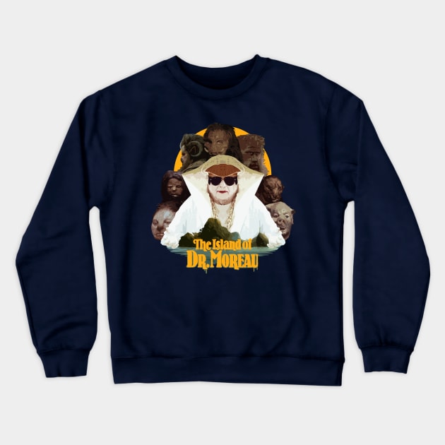 Island of Dr Moreau Crewneck Sweatshirt by dogeandpepe